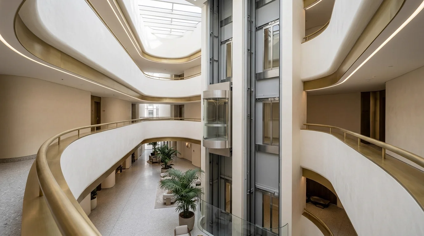 Curved modern architecture