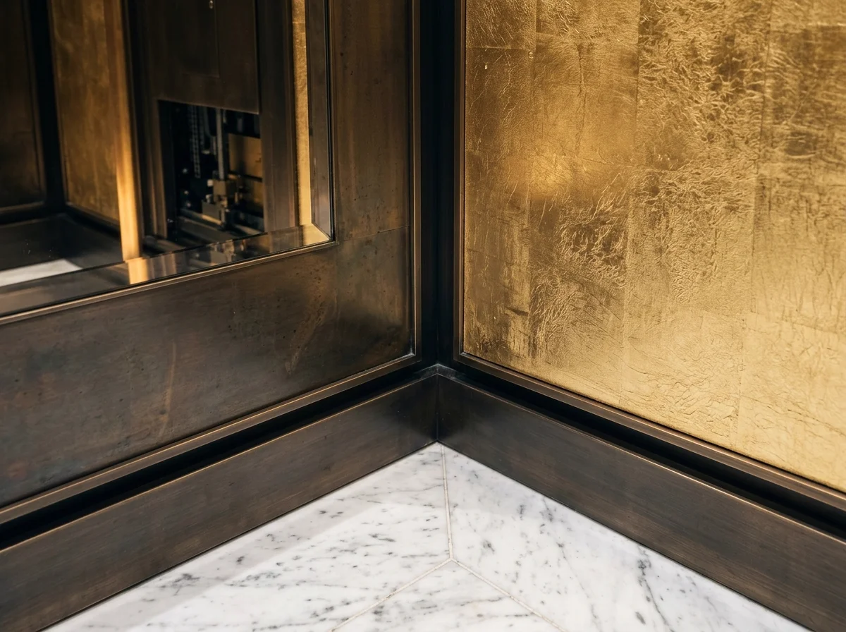Minimalist staircase and lift core