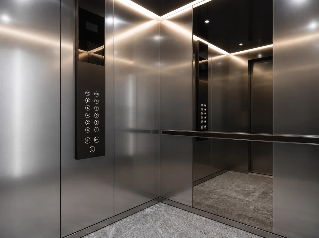 Premium apartment elevator lobby